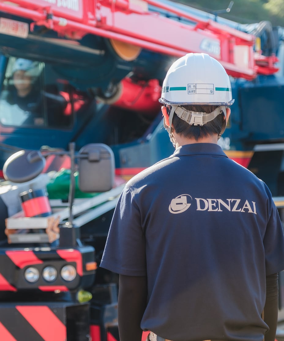 吊り上げ・設置作業